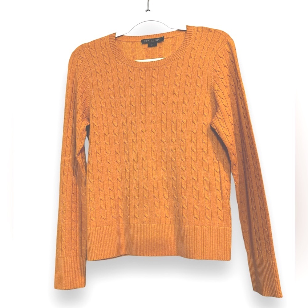 Pendleton Merino Wool Soft Cable Knit Sweater Sma… - image 3